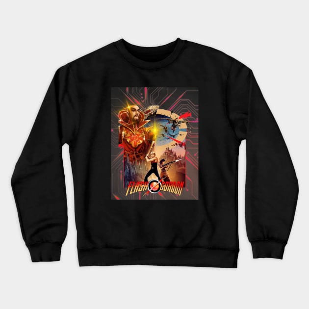 Flash Gordon Crewneck Sweatshirt by TorrezvilleTees